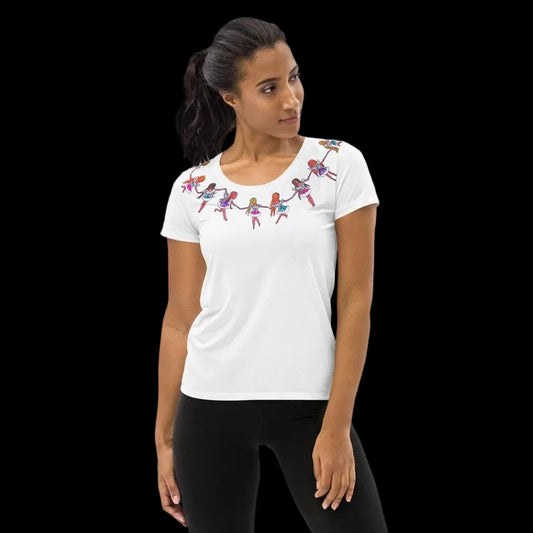 All-Over Print Crop Tee | dancing fairies