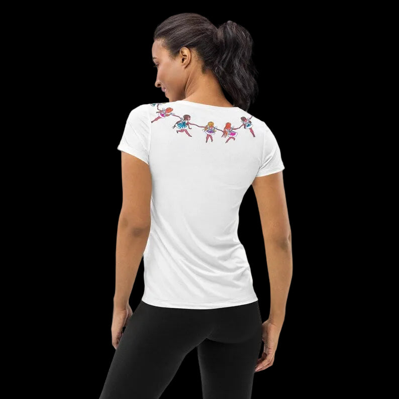 All-Over Print Crop Tee | dancing fairies