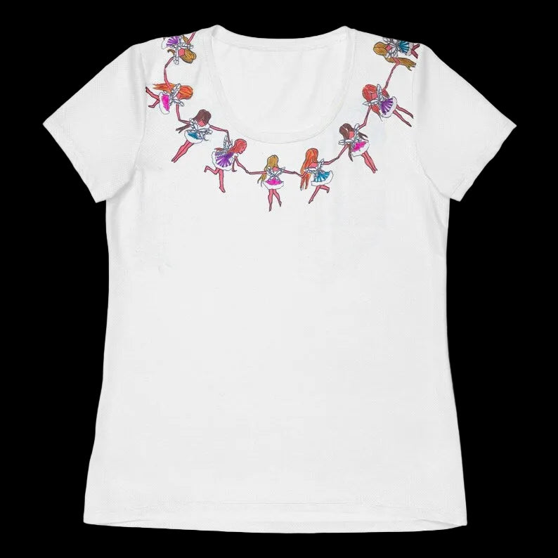 All-Over Print Crop Tee | dancing fairies