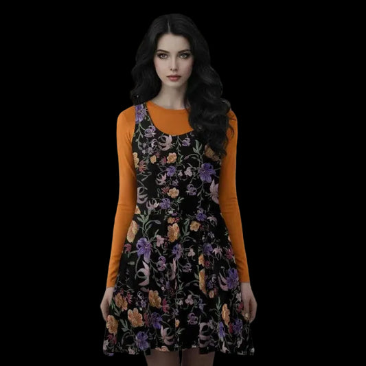 Nocturne Blooms | Skater Dress
