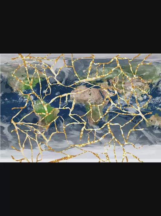 video for the process of making of kintsugi dress