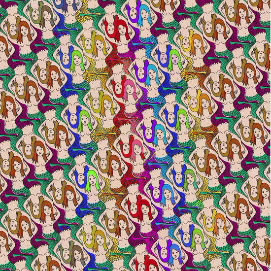 video for the creation of mermaid tessellation pattern 2