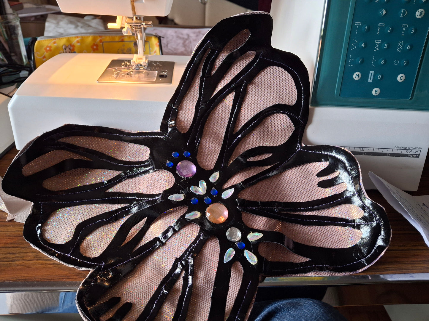 The Monarch Elegance: Iridescent Butterfly Statement Handbag