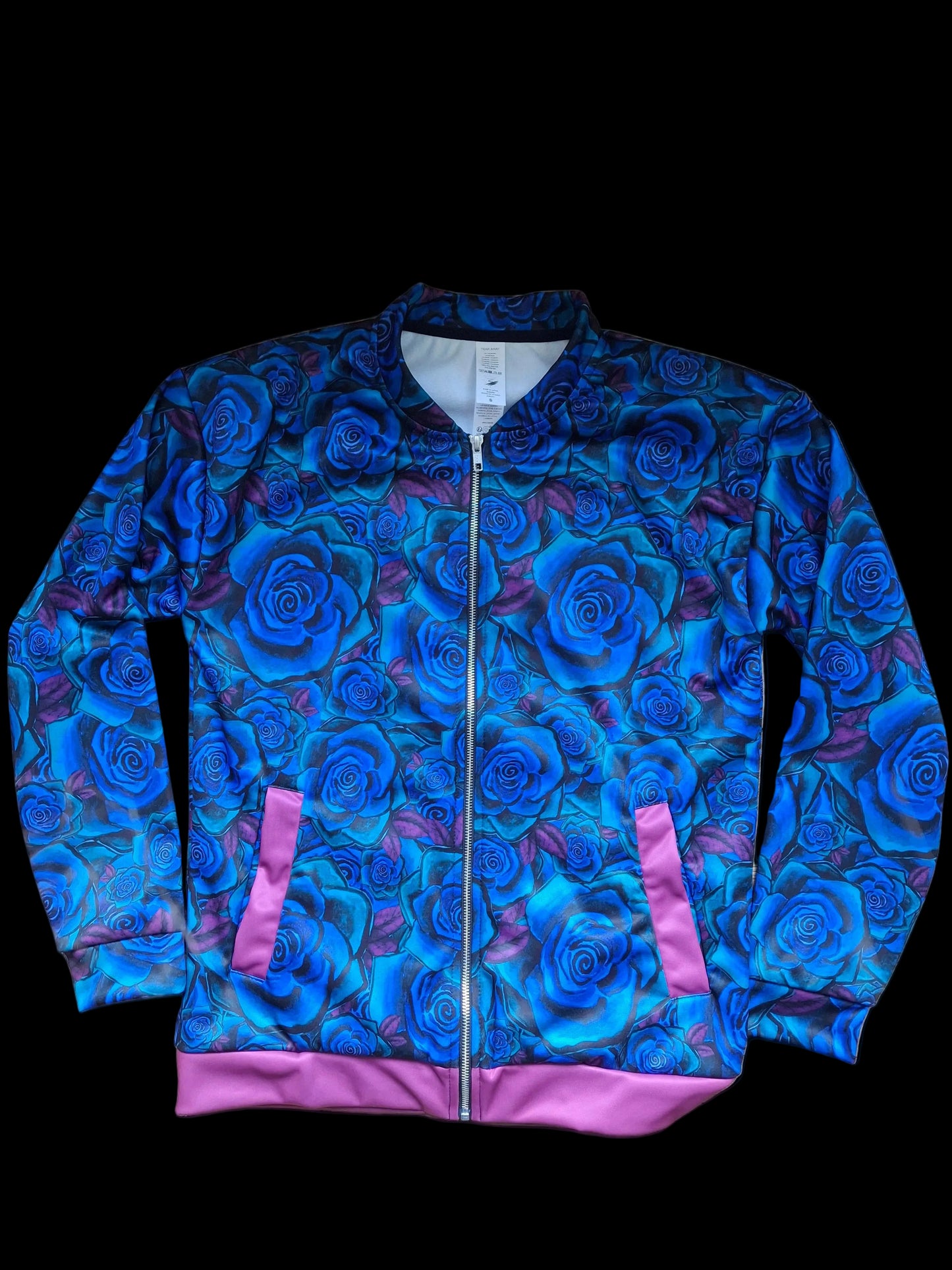 Blue roses Bomber Jacket