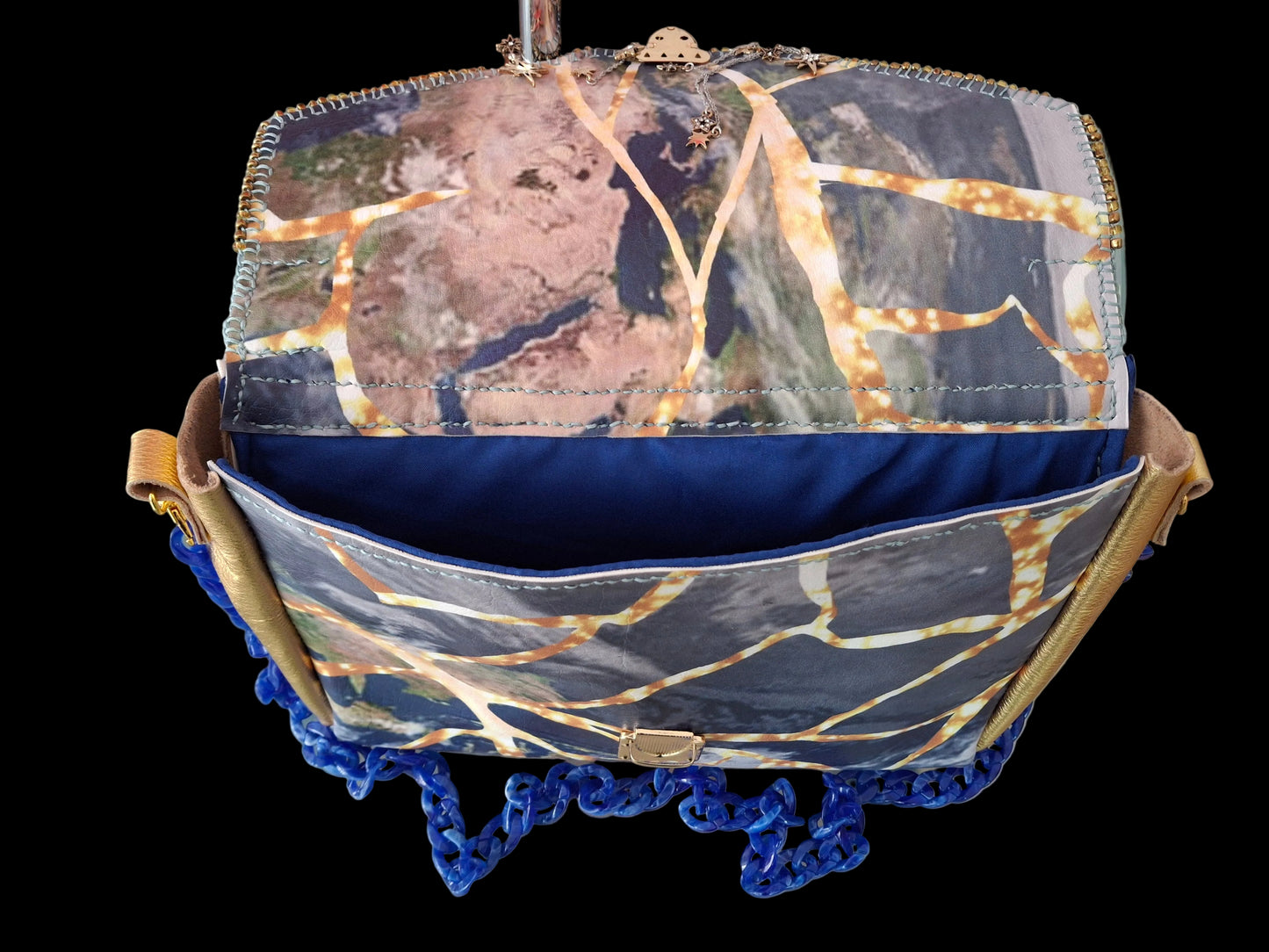 "Celestial KINTSUGI" Artisan Handbag – Limited Edition Handcrafted Luxury